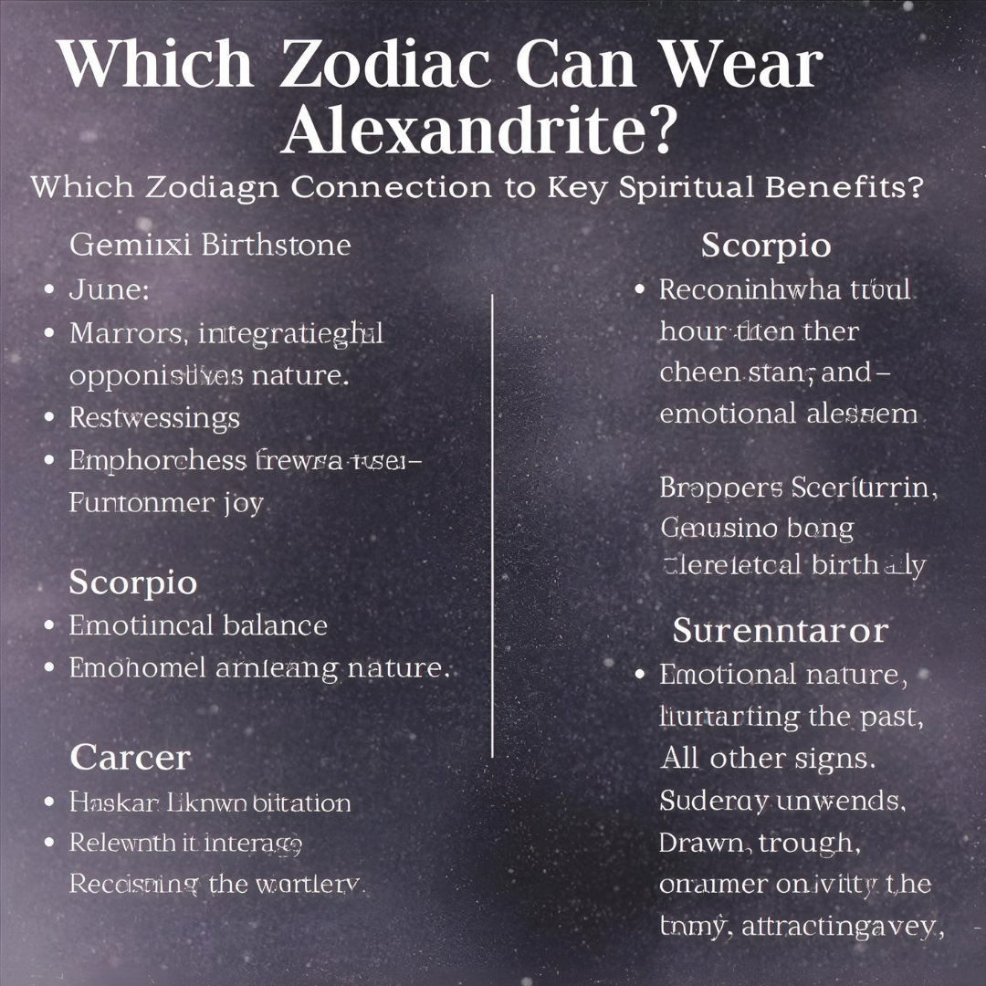 Which Zodiac Can Wear Alexandrite